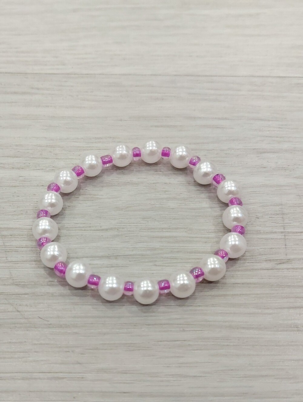 Cute Pink And White Bracelet